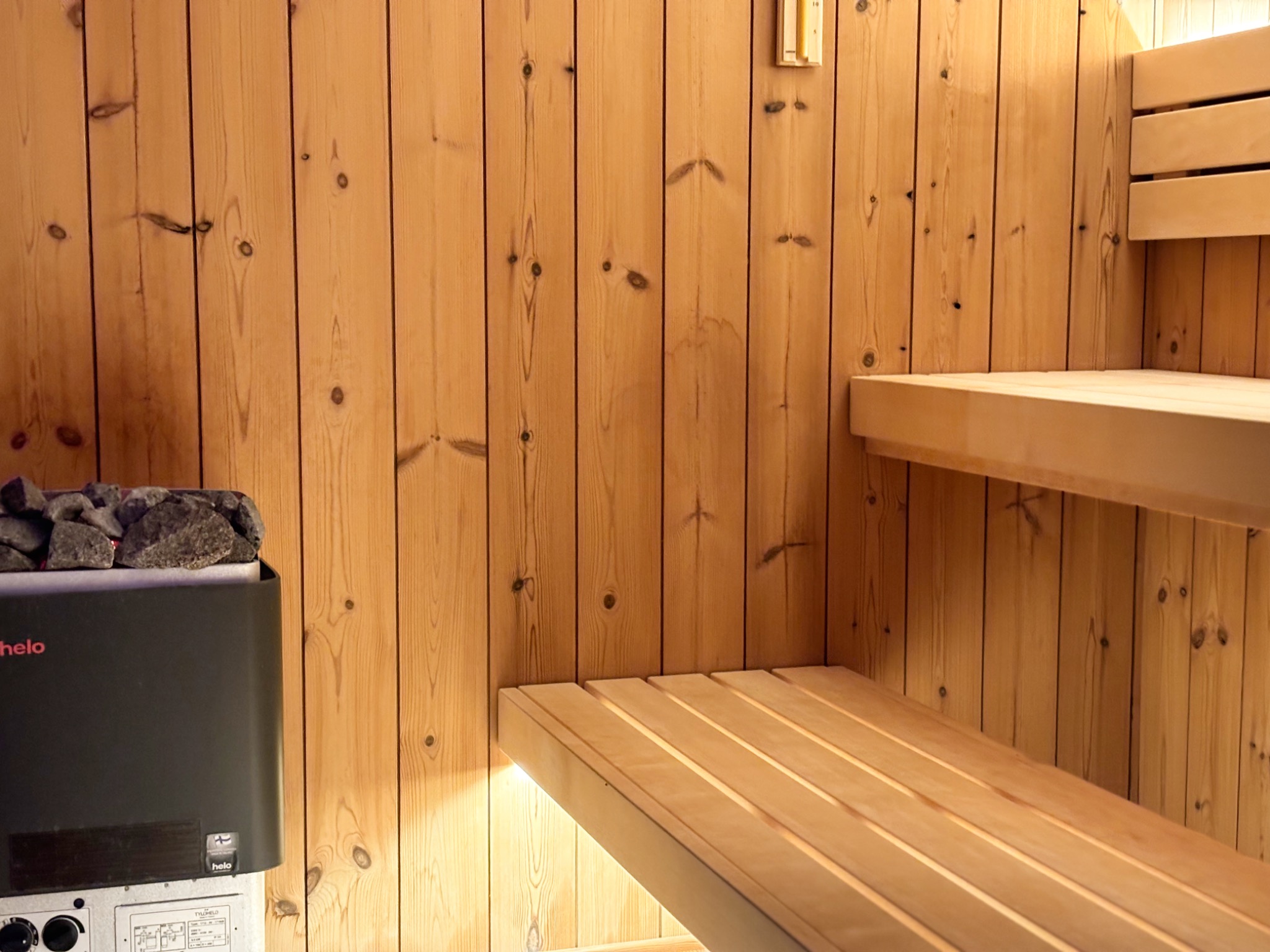 Drewniana sauna w Villa Wolin