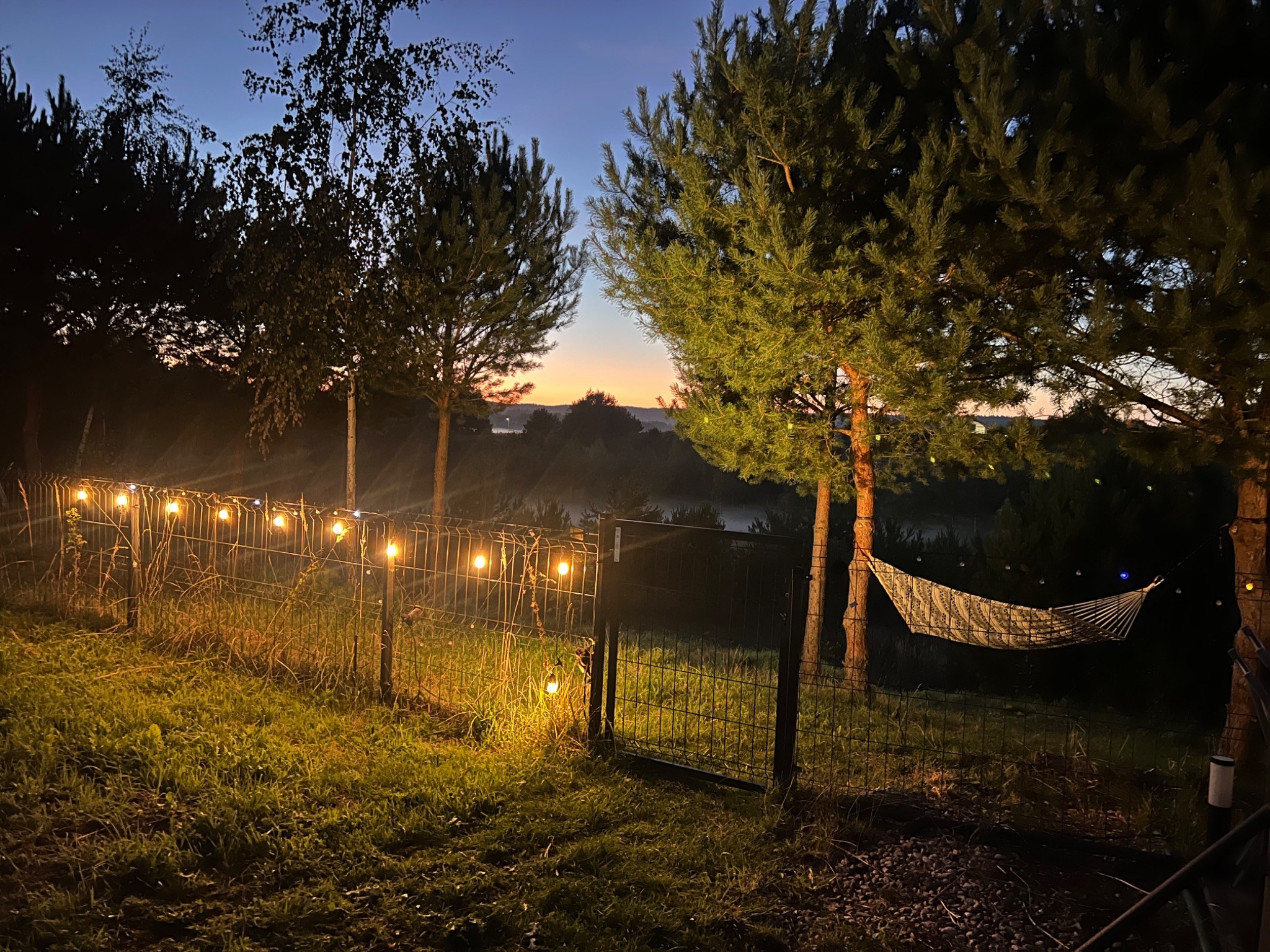 Villa Wolin — evening by the hammock