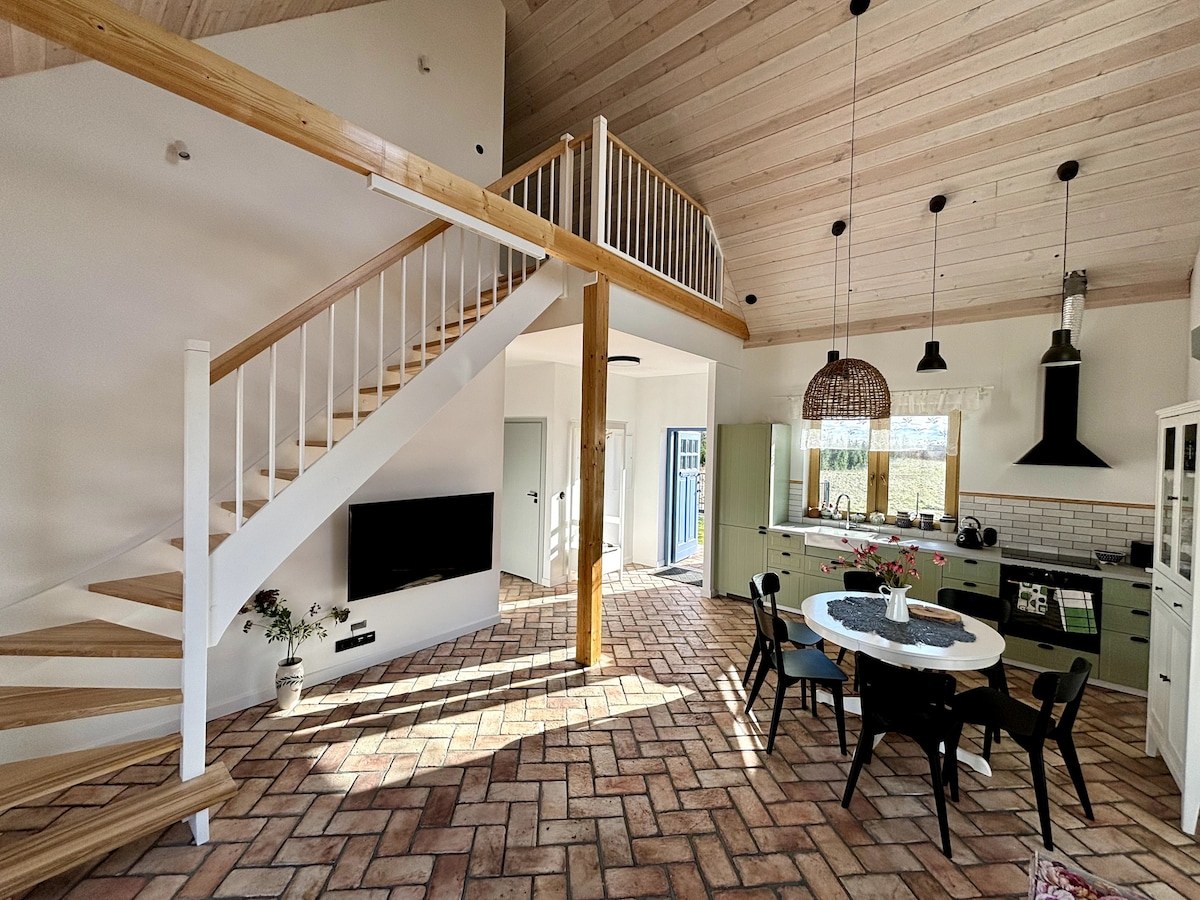 Rustic House — salon i jadalnia